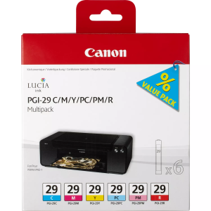 Canon pgi29 pack de 6 cartuchos de tinta originales - 4873b005