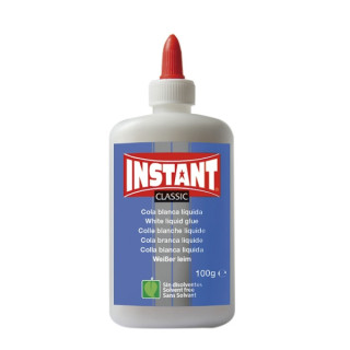 Instant Classic Cola Blanca 100gr - Apto para Uso Infantil y/o Domestico - Sin Disolventes - Color Blanco