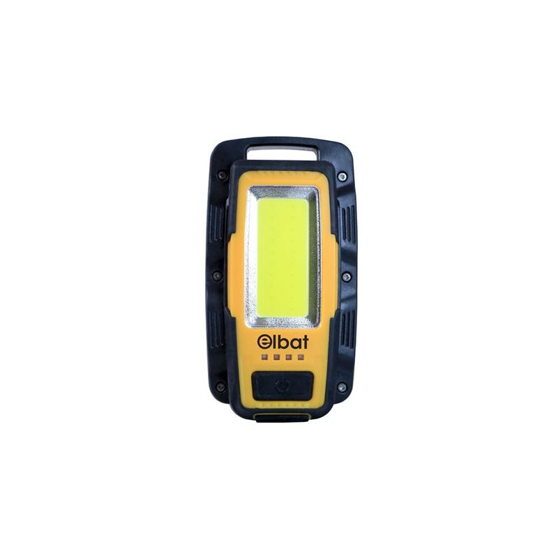 Elbat Linterna LED Recargable - Gancho e Iman - Cob 8W 600LM - Color Negro Elbat Linterna LED Recargable - Gancho e Iman - Cob 8W 600LM - Color Negro