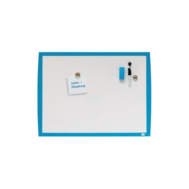 Nobo Pizarra Blanca Magnetica 585x430mm - Incluye Mini Rotulador de Pizarra
