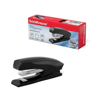 Erichkrause Elegance Grapadora de Sobremesa para Grapas Nº10 - Grapa hasta 20 Hojas - Quitagrapas Incorporado - Grapado Cerrad