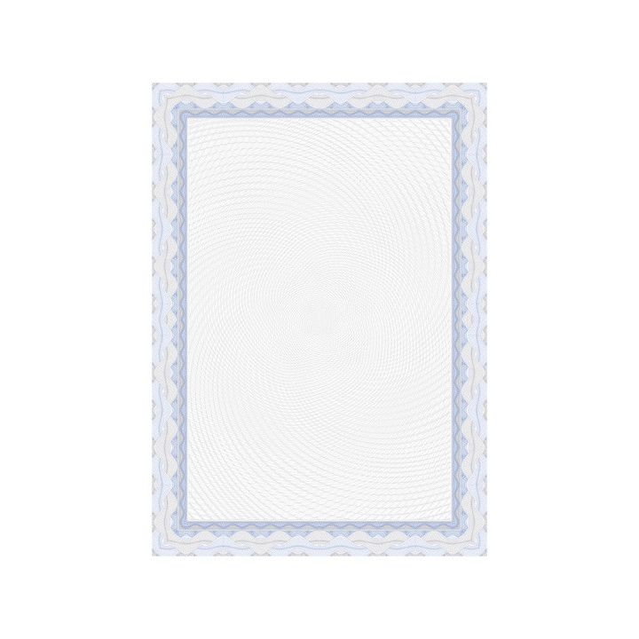 Apli Pack de 70 Hojas de Papel Certificado - Diseño Espiral - 115gr - Ideal para Certificados y Diplomas - Compatible con Impres