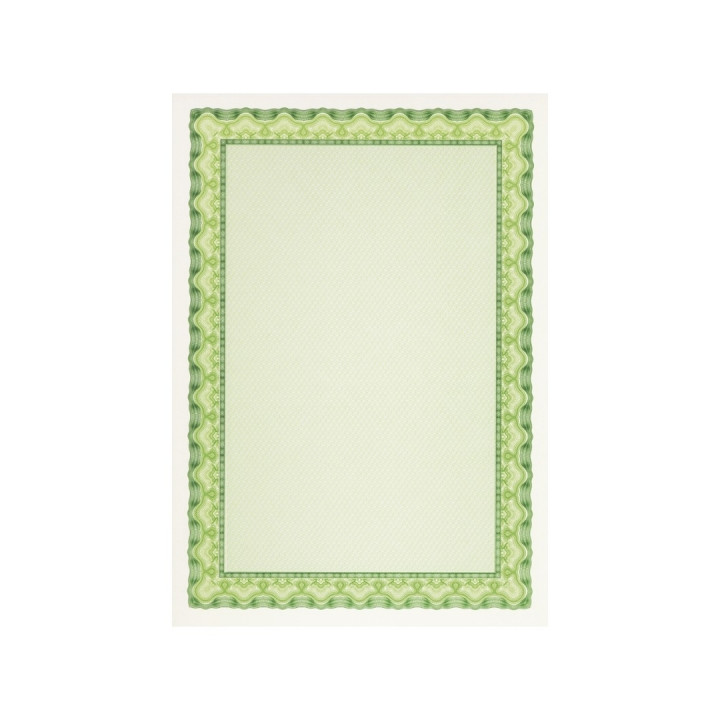 Apli Pack de 70 Hojas de Papel Certificado - Diseño de Concha - 115gr - Compatible con Impresoras Inkjet