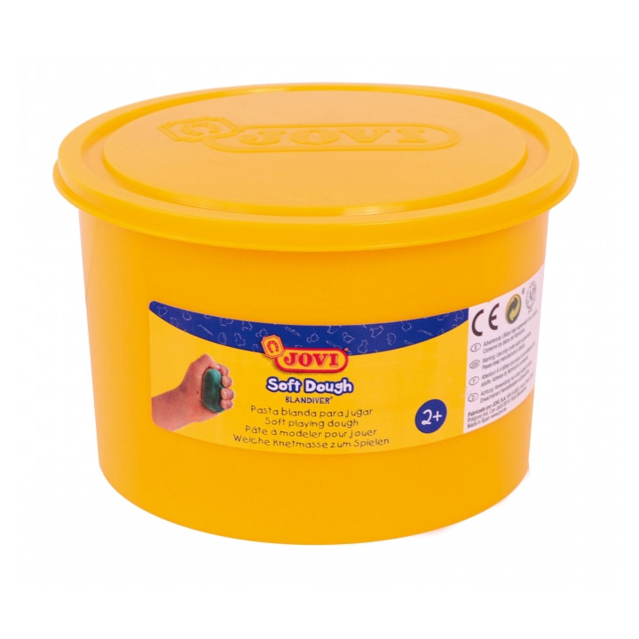 Jovi Soft Dough Blandiver Bote de Pasta de Modelaje 460gr - Blanda y Flexible - Facil de Amasar y Moldear - Ideal para Iniciacio