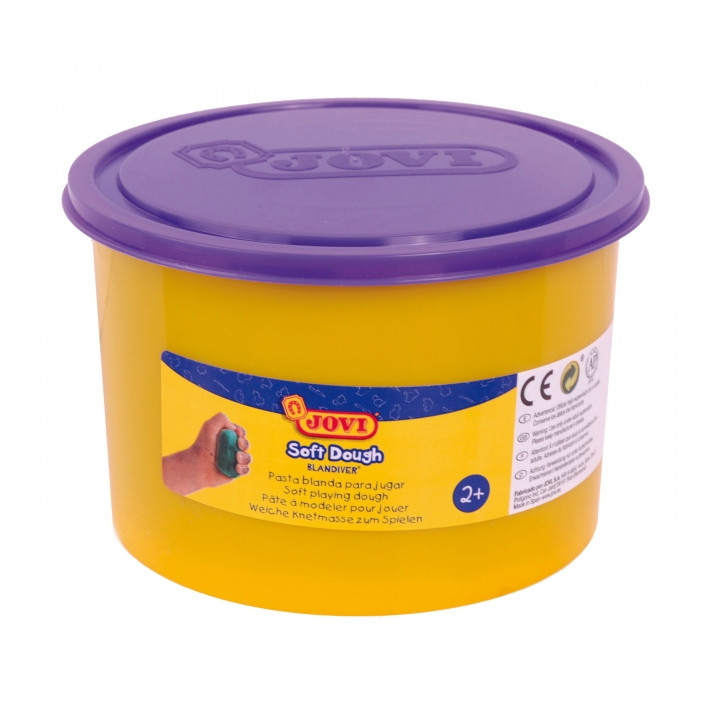 Jovi Soft Dough Blandiver Bote de Pasta de Modelaje 460gr - Blanda y Flexible - Facil de Amasar y Moldear - Ideal para Iniciacio