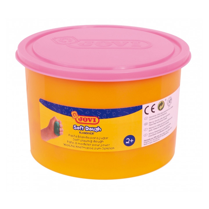 Jovi Soft Dough Blandiver Bote de Pasta de Modelaje 460gr - Blanda y Flexible - Facil de Amasar y Moldear - Ideal para Iniciacio
