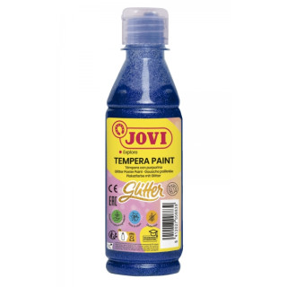 Jovi Glitter Tempera Liquida Base Agua 250ml - Particulas de Purpurina - Excelente Rendimiento - Secado Rapido - Fluidez Optima