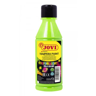Jovi Tempera Paint Tempera Liquida Fosforescente 250ml - Brilla en la Oscuridad - Secado Rapido - Excelente Adherencia - Lista p