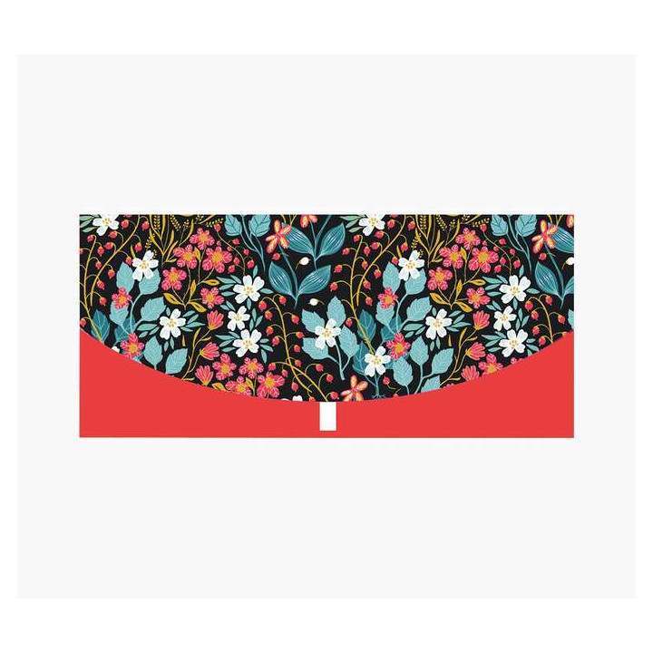 Pictura Tarjeta Money Cards - Tarjeta de Regalo Tipo Sobre Horizontal - Tematica de Flores - 21.3x9.6cm - Embolsada Individualme