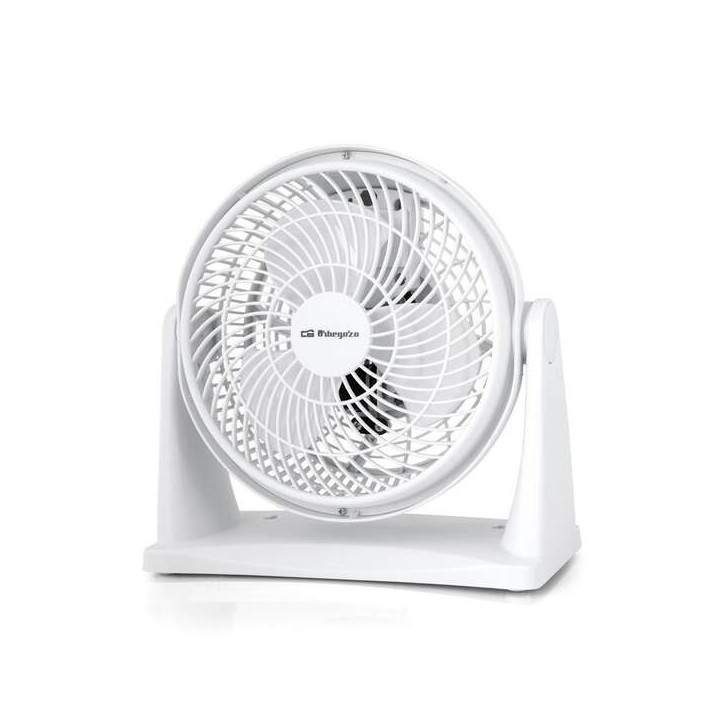 Orbegozo BF 0128 Ventilador Box Fan - Refresca tu Espacio con Comodidad y Versatilidad - 2 en 1 de Mesa y Pared - Aspas de 23cm