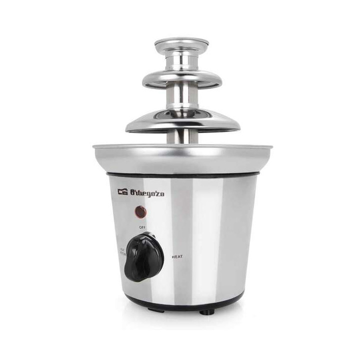 Orbegozo Fuente de Chocolate Elegance - 3 Pisos de Acero Inoxidable - Mantenimiento de Calor - Seguro y Facil de Usar - Ideal pa