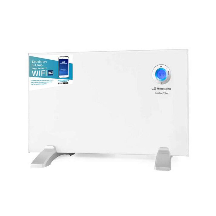 Orbegozo REW 1000 Panel Radiante Wi-Fi Inteligente - Control por Voz - Programacion Diaria y Semanal - Deteccion de Ventanas Abi