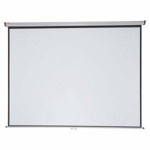 Nobo Pantalla Proyeccion Pared 2400x1813mm Blanca Mate 4:3 - Montaje en Pared o Techo - Carcasa Protectora - Alta Calidad de Pr