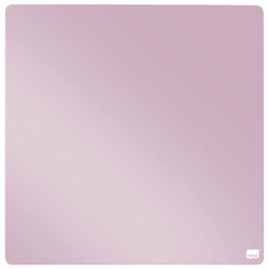 Nobo Mini Pizarra Magnetica Tile 360x360mm - sin Marco - Almohadillas Adhesivas e Imanes - Diseño Creativo y Colorido - Rosa