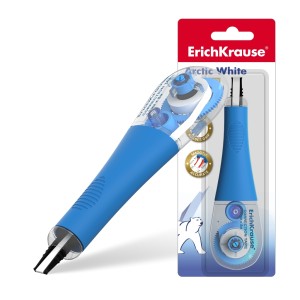 Erichkrause Cinta Correctora Arctic White - Ideal para Correccion Rapida y Segura - Secado Inmediato - Color Blanco