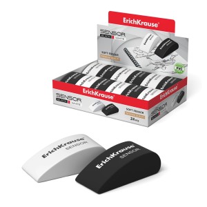 Erichkrause Goma de Borrar Sensor - Borrador Suave de Forma Original - Fabricado de Caucho Termoplastico Hipoalergenico - Color