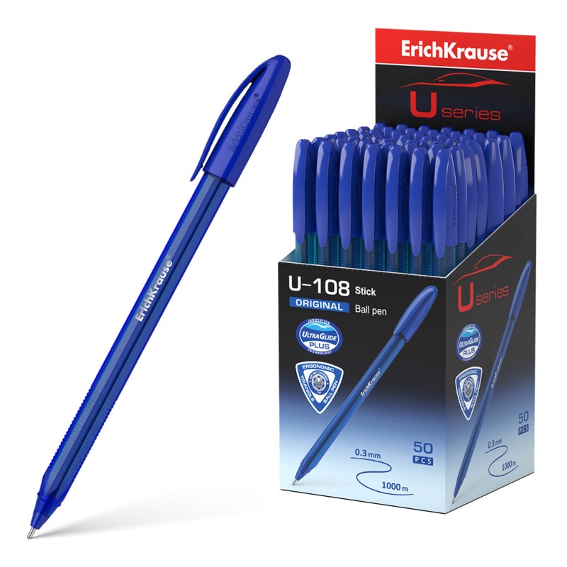 Erichkrause Boligrafo U-108 Original Stick - Ultra Glide Technology - Tinta Azul Erichkrause Boligrafo U-108 Original Stick - Ultra Glide Technology - Tinta Azul