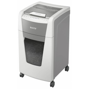 Leitz IQ 300 Autofeed P4 Destructora Automatica de Papel - Tritura 300 Hojas - Papelera de 60L - Corte en Particulas - Blanco
