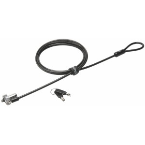 Kensington N17 Candado con Llave para Ordenadores Portatiles Dell - Cabezal Resistente - Tecnologia Hidden Pin - Cable de Acero