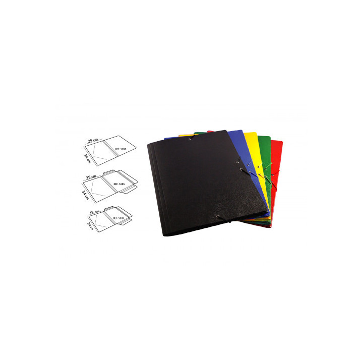 CARPETA CARTON COMPACTO GOFRADO Nº 8.FOLIO GOMA SOLAPA AMARILLO MARIOLA 5285AM