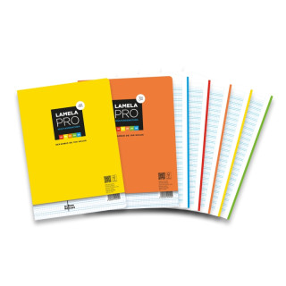 Lamela Pro Recambio Multitarea de 100 Hojas de 90g/m2 - Formato A4 - Pauta Cuadrovia de 4mm - Papel Offset Blanco Extra - Certif