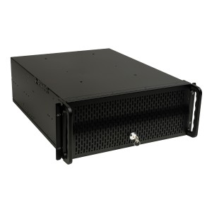 Unykach UK4129 Caja Rack 4U 19" - Tamaños de Disco Soportados 3.5" - Filtro Frontal Antipolvo - Cierre de Llave - USB-A 2.0