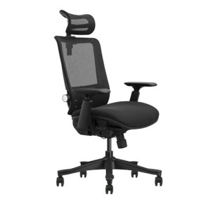 Cromad Silla de Oficina Senior SE1100 - Ajuste Total al Cuerpo - Reposacabezas Cervical Regulable - Respaldo Ajustable - Reposa