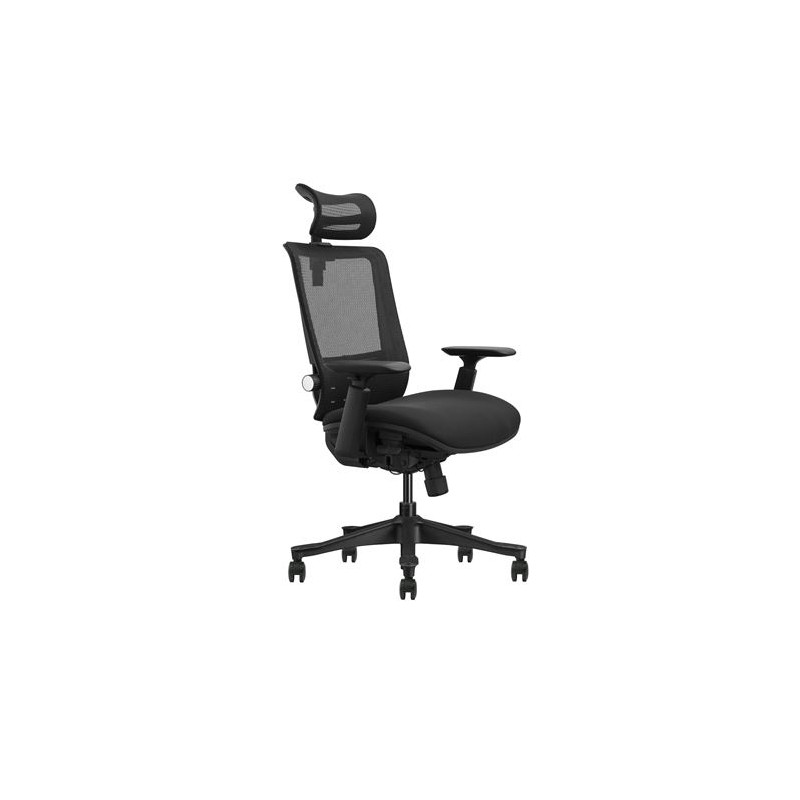 Cromad Silla de Oficina Senior SE1100 - Ajuste Total al Cuerpo - Reposacabezas Cervical Regulable - Respaldo Ajustable - Reposa