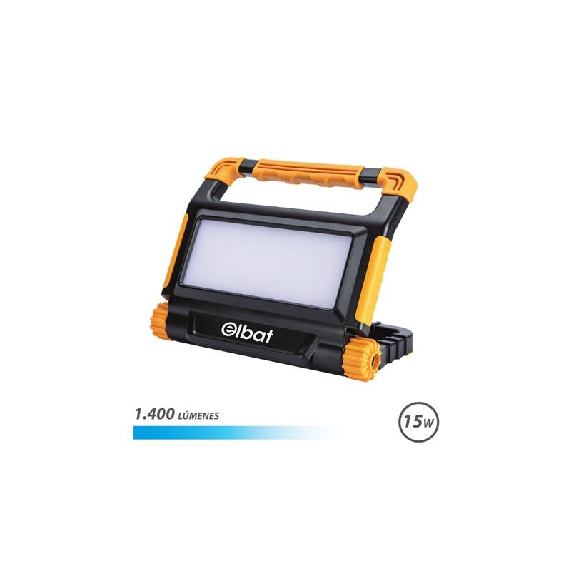Elbat Foco Recargable 15W - Luz Fria Elbat Foco Recargable 15W - Luz Fria