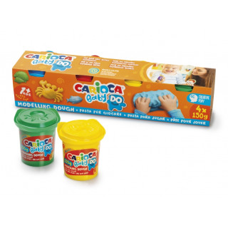 Carioca Baby Do Pack con 4 Botes de Pasta de Modelar 150ml - Super Ligera