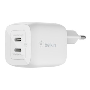 Belkin  45w pd pps dual usb-c gan charger - universal