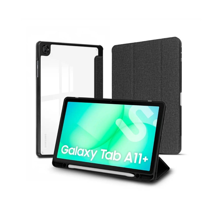 Subblim Clear Shock Funda para Samsung Galaxy Tab A11+ 11" - Antigolpes - Funcion Atril - Color Negro
