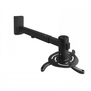 Tooq soporte proyector. pared. giratorio+inclinable. max.10kg. negro (pj4015wtn-b)