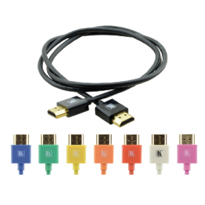 Kramer installer solutions slim high speed hdmi cable with ethernet-2ft - c-hm/hm/pico/bk-2 (97-0132002)