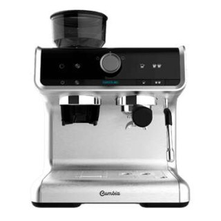 Cecotec Power Espresso 20 Barista Cream Cafetera con Brazo con Doble Salida 1550W - Deposito de Cafe en Grano 250g - Molinillo c