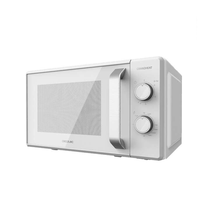 Cecotec ProClean 3120 Microondas con Grill 20L 1050W - Revestimiento Anti-Dirt iTech - Tecnologia 3DWave - Diseño Puerta FullWhi