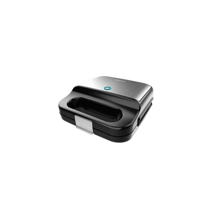 Cecotec Rock’nToast 4 in 1 Sandwichera 1000W - Capacidad para 2 Sandwiches - 4 Placas Intercambiables con Revestimiento de Piedr