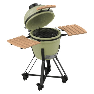 Cecotec DragonFire 4600 Kamado Barbacoa Ceramica de 46cm - Resiste hasta 1000ºC - Ruedas - Control de Flujo de Aire - Soporte de