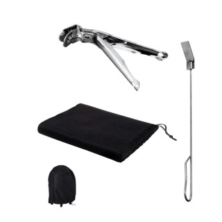 Cecotec DragonPack 4600 S Set de Accesorios para Barbacoa - Pinzas - Cubierta Protecctora - Atizador - Color Varios