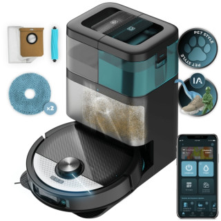 Cecotec Conga 16090 AI SpinArm Home and Wash Robot Aspirador con Base de Autovaciado - Bluetooth - Autonomia hasta 160min - Succ