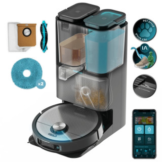 Cecotec Conga 20090 ProAI InfinitySoap Cut and Spa Robot Aspirador con Base de Autovaciado - Bluetooth - Autonomia hasta 160min