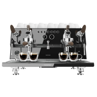 Cecotec Baristeo Gastro Dark Cafetera Expresso Profesional Doble - 3150W - Calientatazas - Presion 9bar - Temperatura Regulable