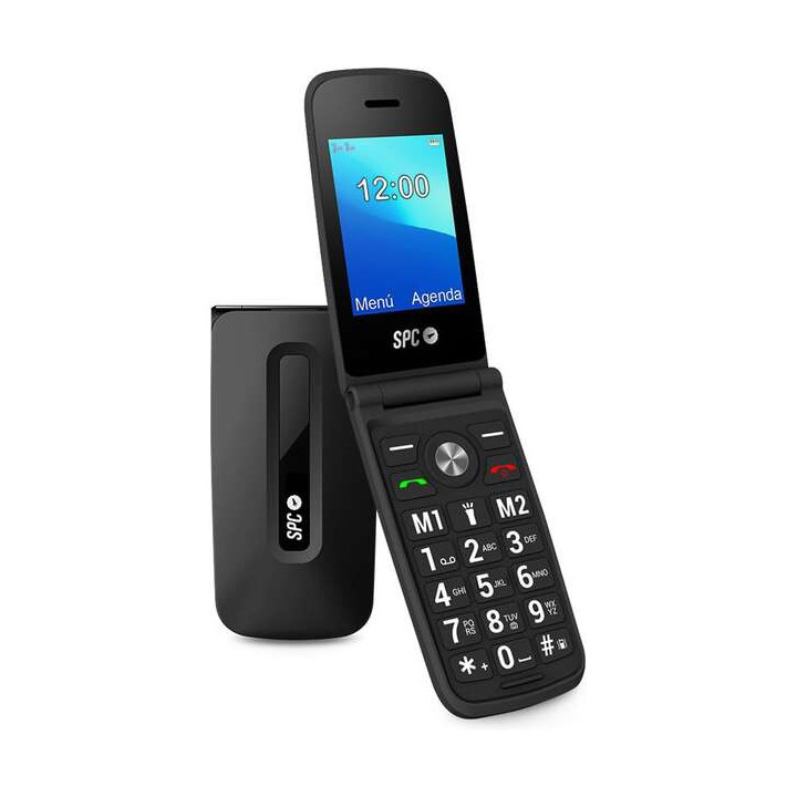 SPC Titan Telefono de Tapa - Diseño Funcional y Elegante - Botones y Teclas Grandes - Acciones Inteligentes de Ayuda - Acceso