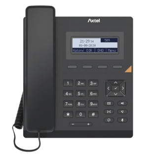 Axtel AX-200 Telefono fijo IP - PoE - 1000 Entradas - Color Negro