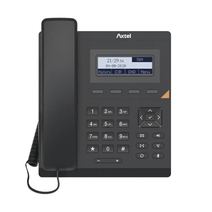 Axtel AX-200 Telefono fijo IP - PoE - 1000 Entradas - Color Negro