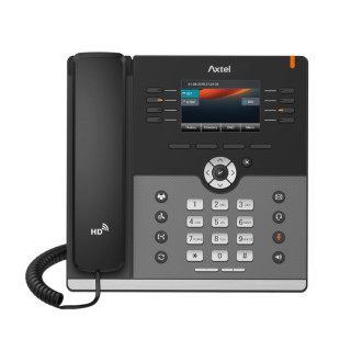 Axtel AX-500W Telefono Fijo IP - WiFI y Bluetooth - Hasta 12 Cuentas SIP - Gigabit - PoE - Color Negro