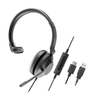 Axtel One Auriculares con Microfono USB - Conexion USB-A - Controles de Audio Integrados - Estereo