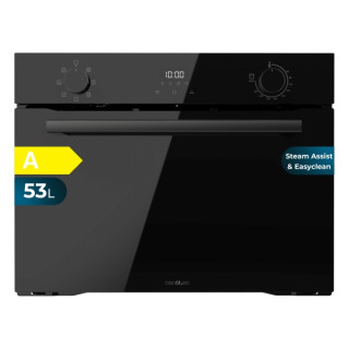 Cecotec Bolero Hexa M224500 Glass Black A Horno Integrable - Potencia 2600W - Capacidad 53L - Temperatura Regulable - Puerta Tri