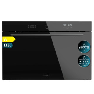Cecotec Bolero Hexa AF319000 Glass Black A Horno Integrable - Capacidad 133L - Temperatura Regulable - Piedra para Pizzas de 35c