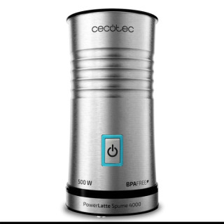 Cecotec Power Latte Spume 4000 Espumador de Leche - Potencia 500W - Capacidad 115ml - Antiadherente - sin Cables - Antideslizant